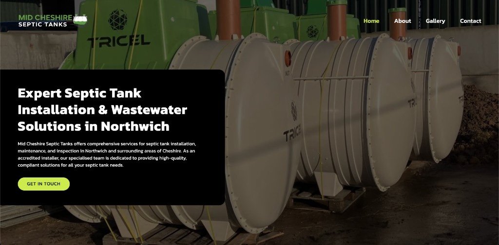 Mid Cheshire Septic Tanks website