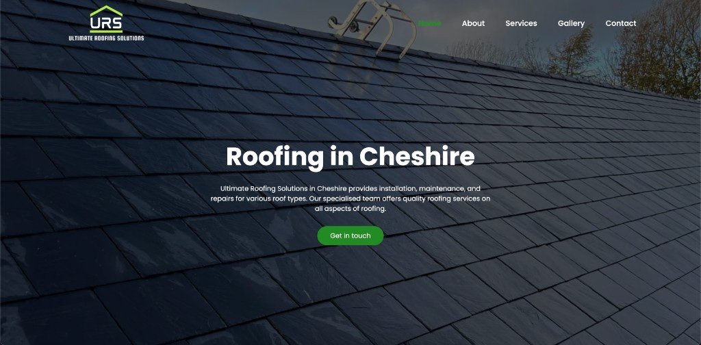 Ultimate Roofing Solutions website